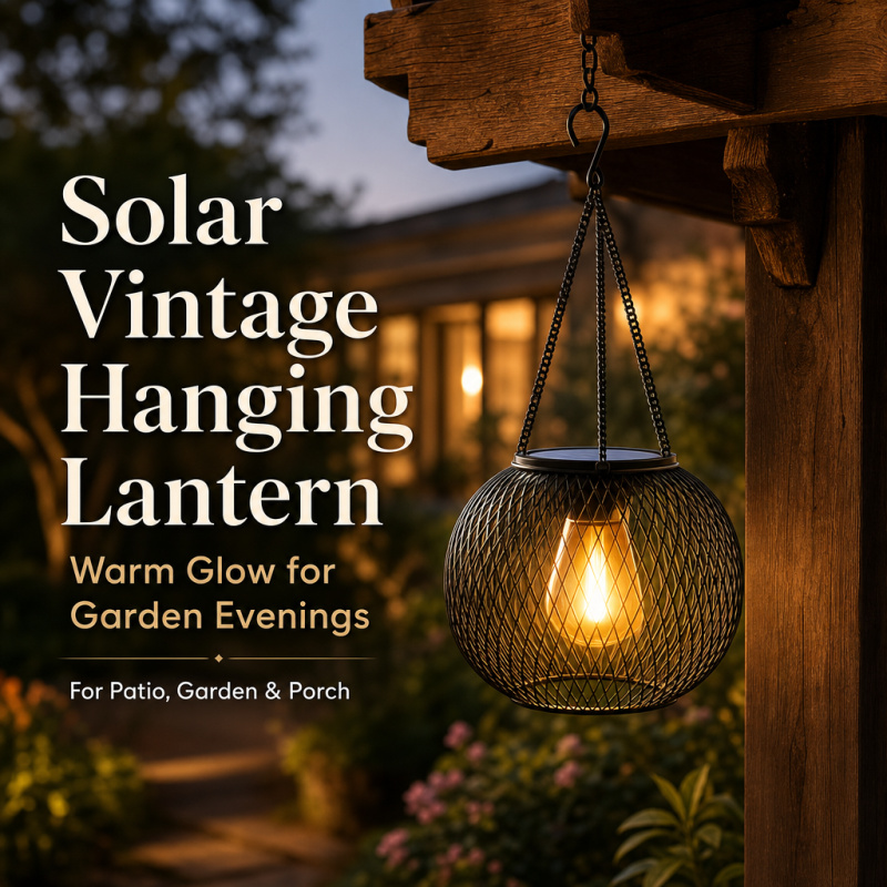 Smart Garden Ornaments - Lampu Lantai Gantung LED Tenaga Surya