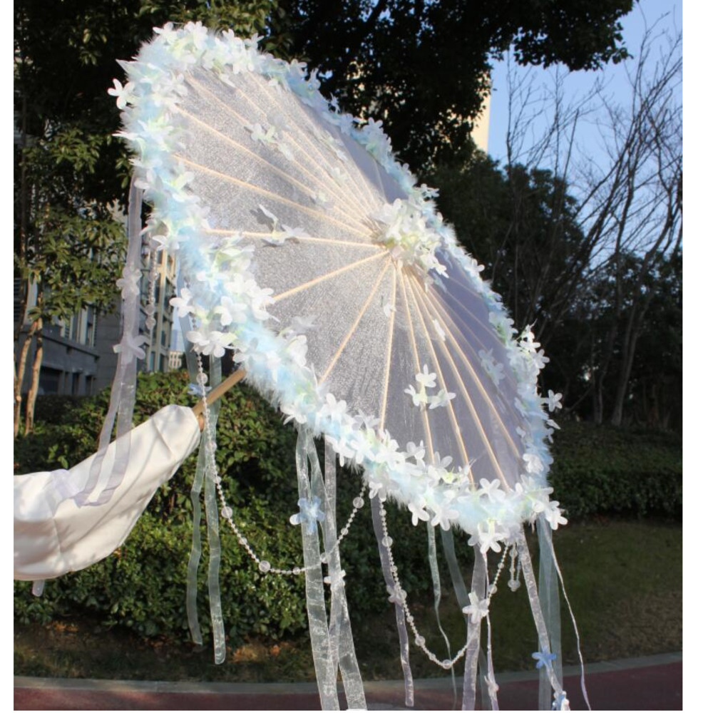 Smart Garden Umbrella - Hanfu payung mobil renda pantai bunga