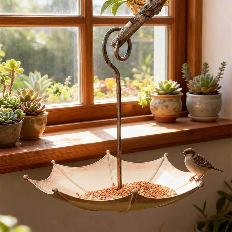Smart Garden Umbrella - Tempat Makan Burung Bentuk Payung Mini