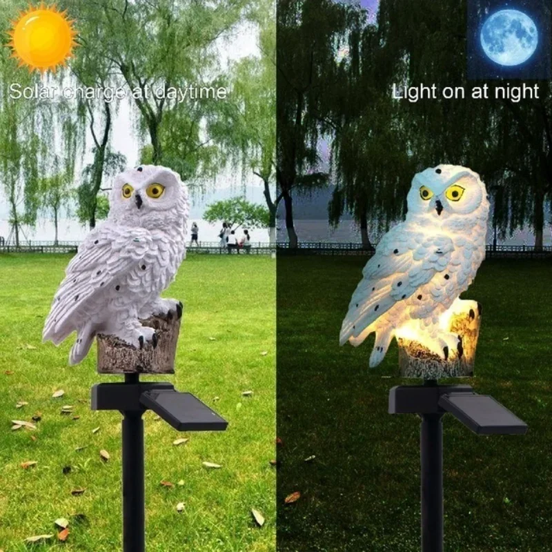 Smart Garden Ornaments - Lampu burung hantu luar ruangan tenaga