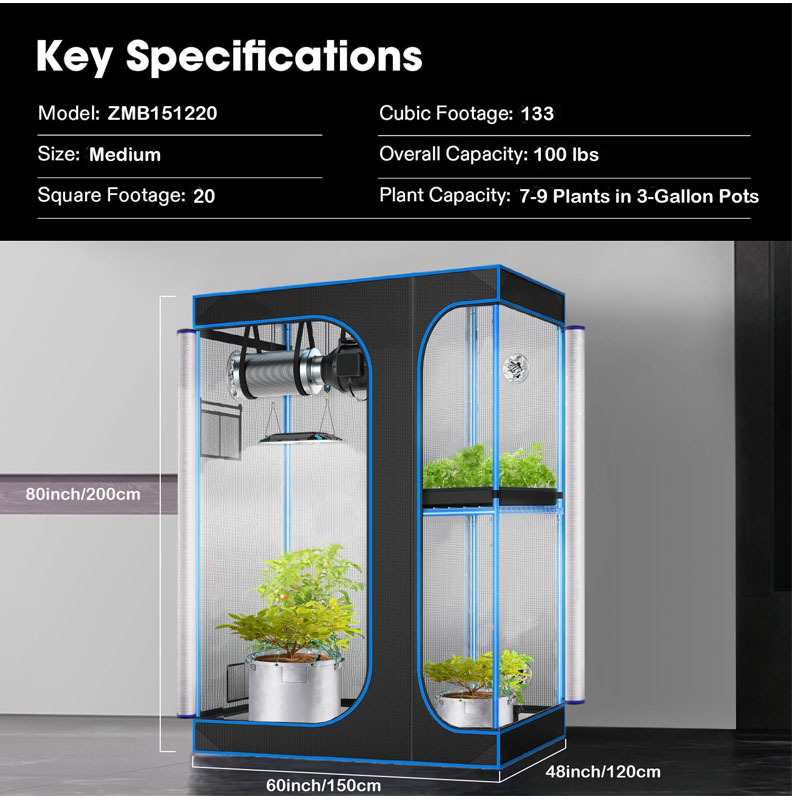 Grow Tent Complete Kit - Kit Lengkap Tenda Tanam Dalam Ruangan