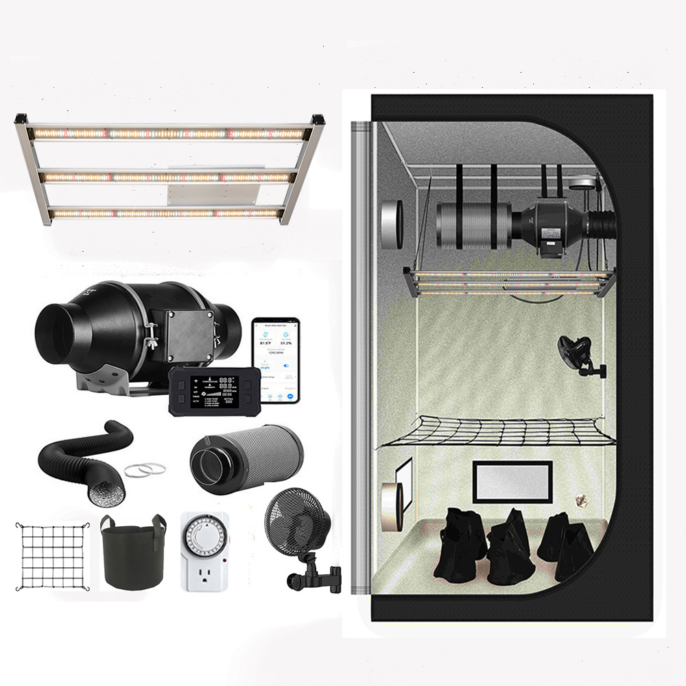 Grow Tent Complete Kit - 2024 Baru 120X60X180Cm Growzelt Set Lengkap