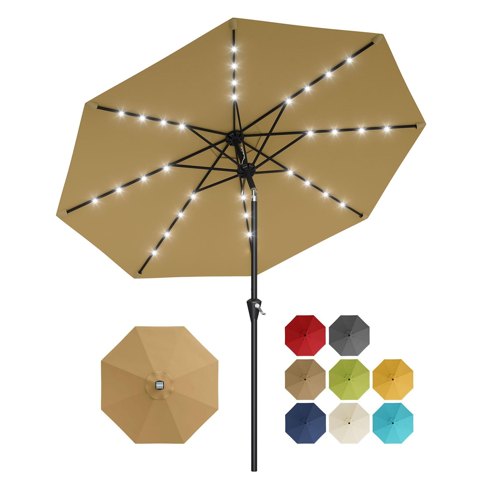 Smart Garden Umbrella - Payung Teras Tenaga Surya 10 Kaki