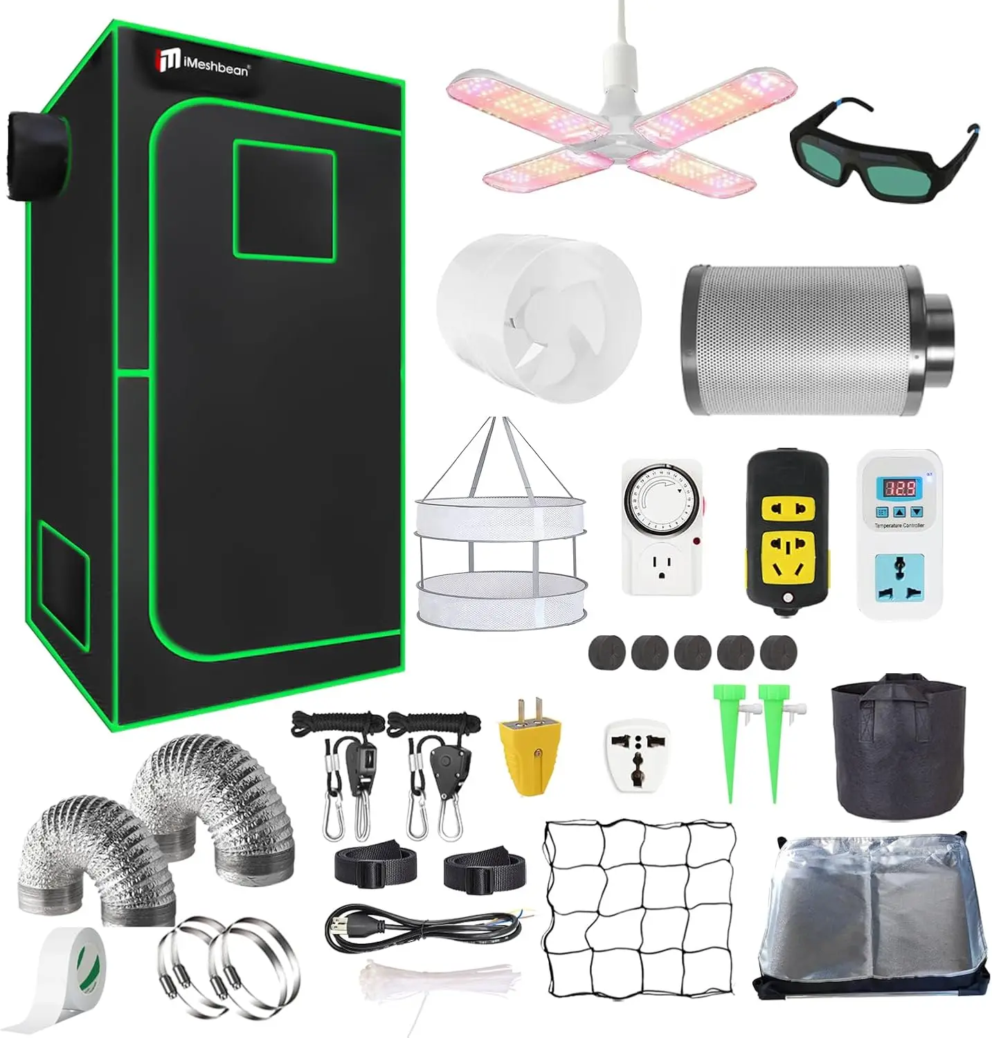 Grow Tent Complete Kit - Kit Tenda Tanam 24