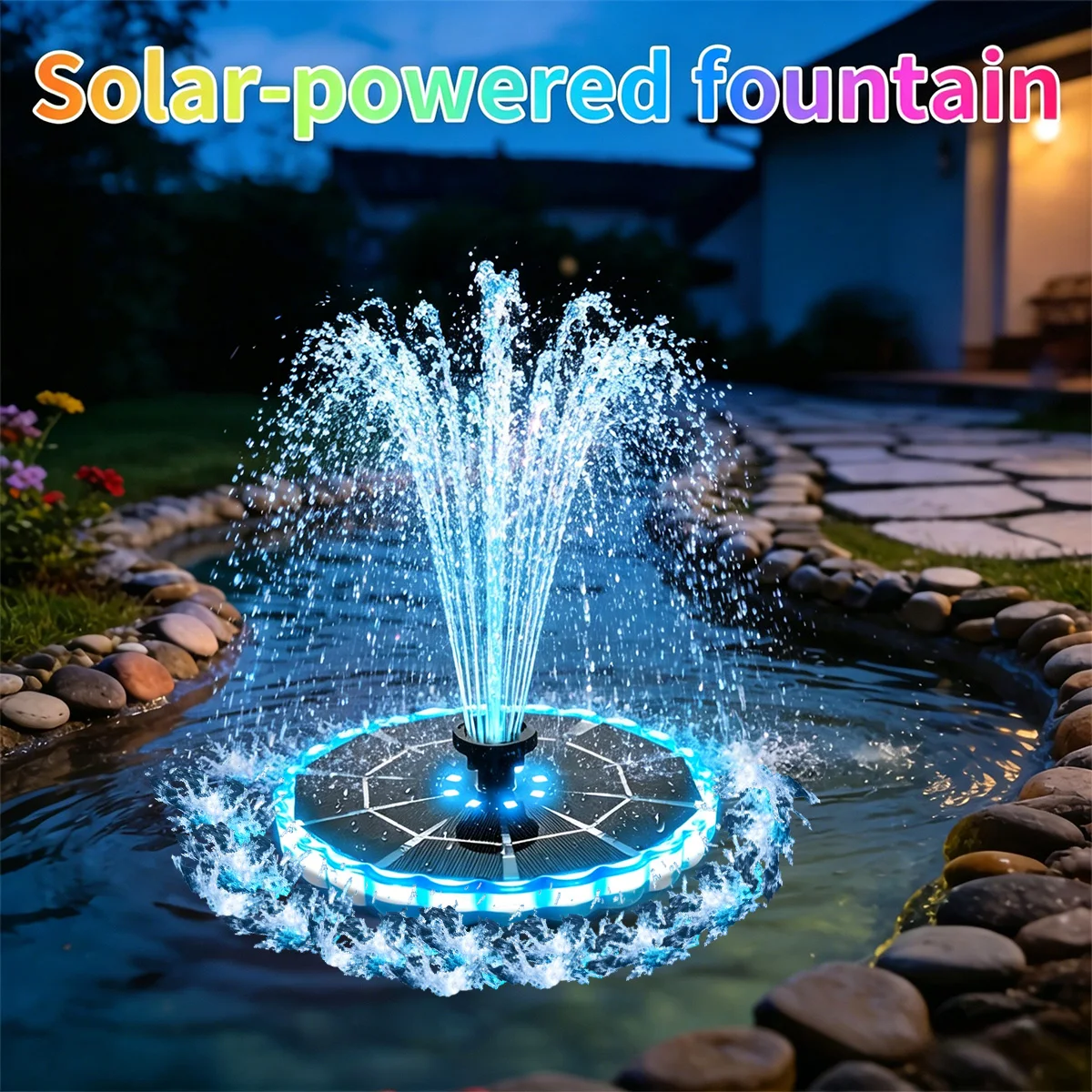 Smart Garden Lighting System - Pompa Air Mancur Tenaga Surya 3.5W