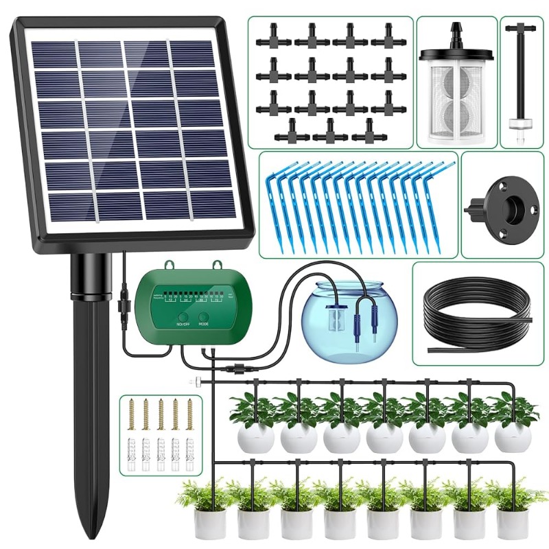 Smart Garden Watering - Kit irigasi cerdas tenaga surya, Kit