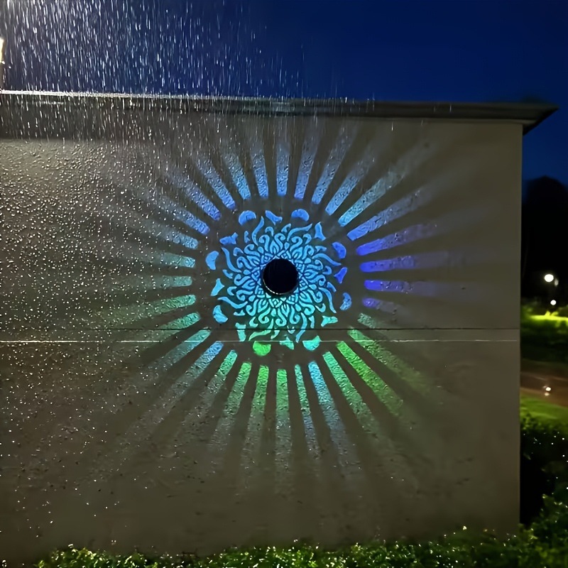 Smart Garden Ornaments - Lampu Dinding LED Tenaga Surya Proyeksi