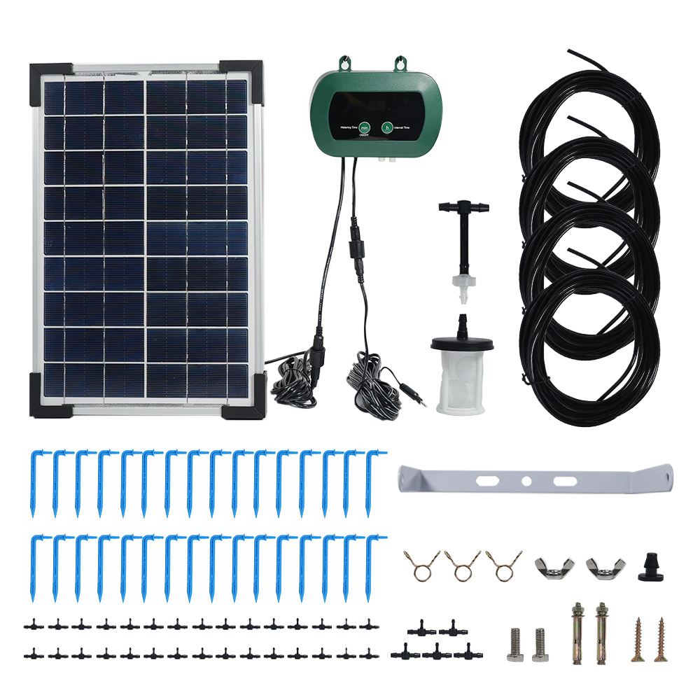 Smart Garden Irrigation - Peralatan Hidroponik Tenaga Surya Pompa Tetes