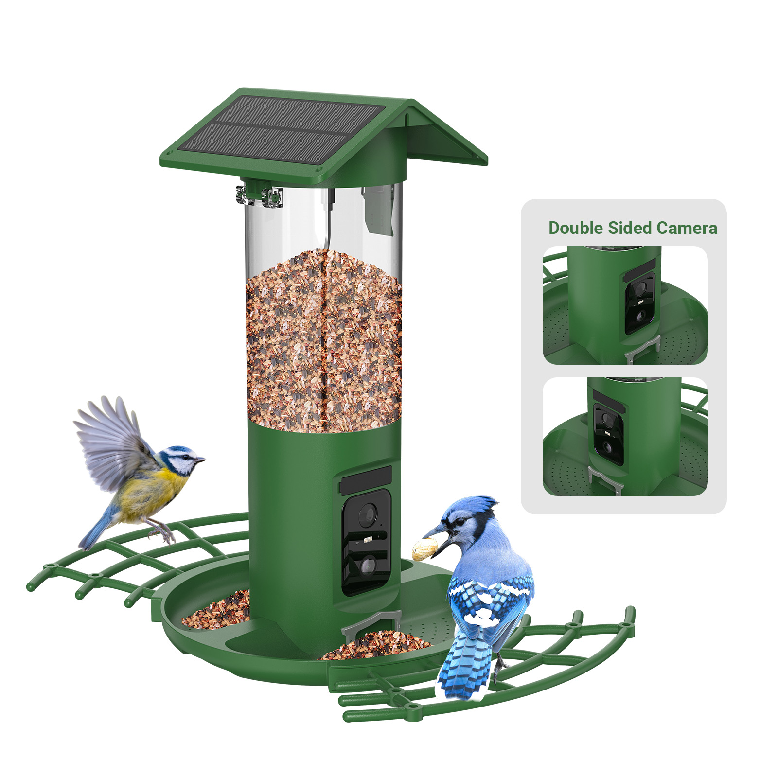 Smart Bird Feeder Camera - Pengumpan Burung Kamera Ganda Pintar 2K