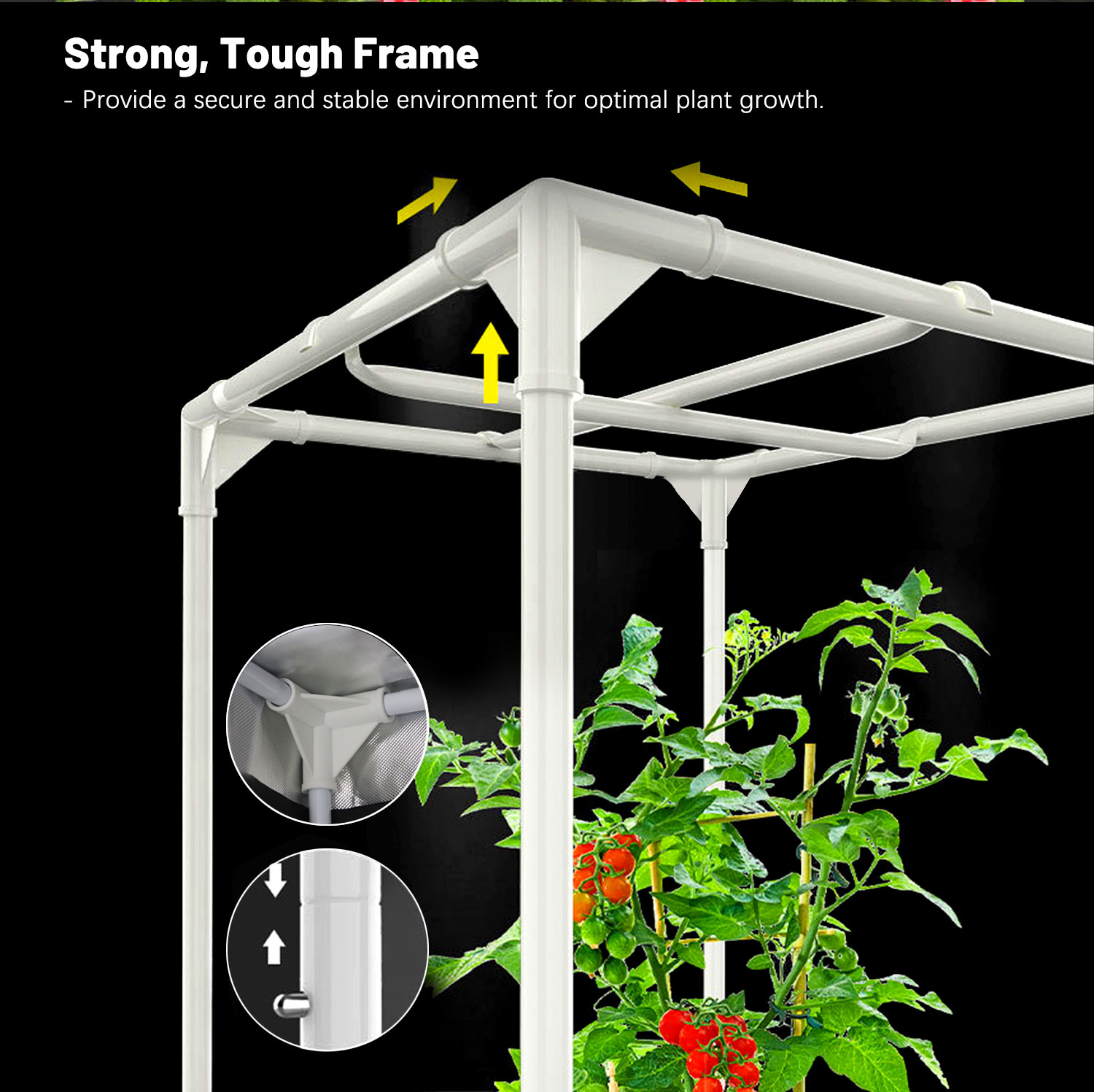 Pabrik Disesuaikan 600d Mylar  - Grow Tent Complete Kit ulasan dan harga