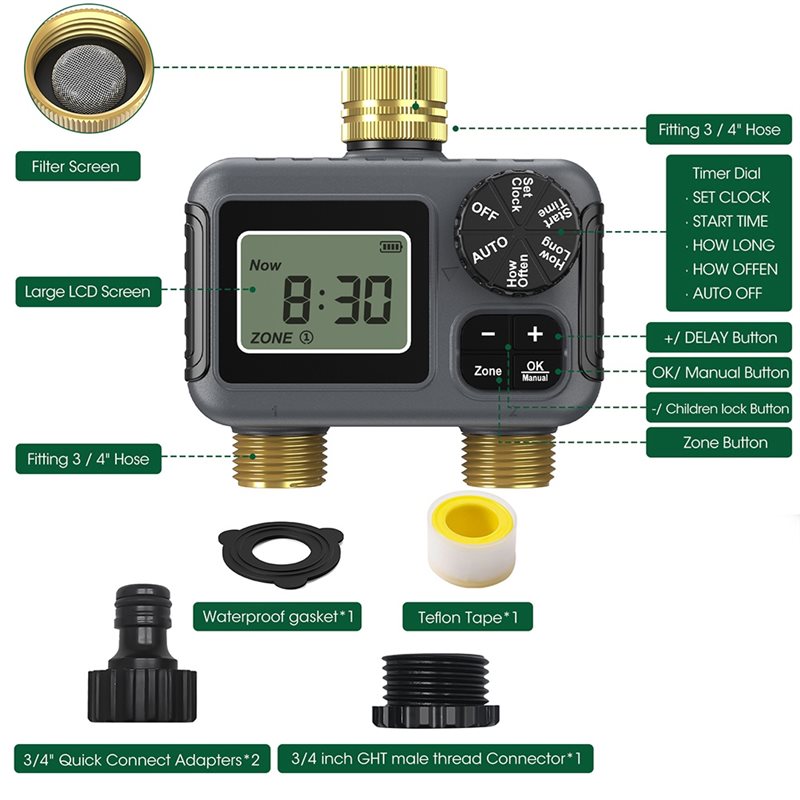 AY14 - Timer Irigasi Otomatis  - Smart Garden Watering ulasan dan harga