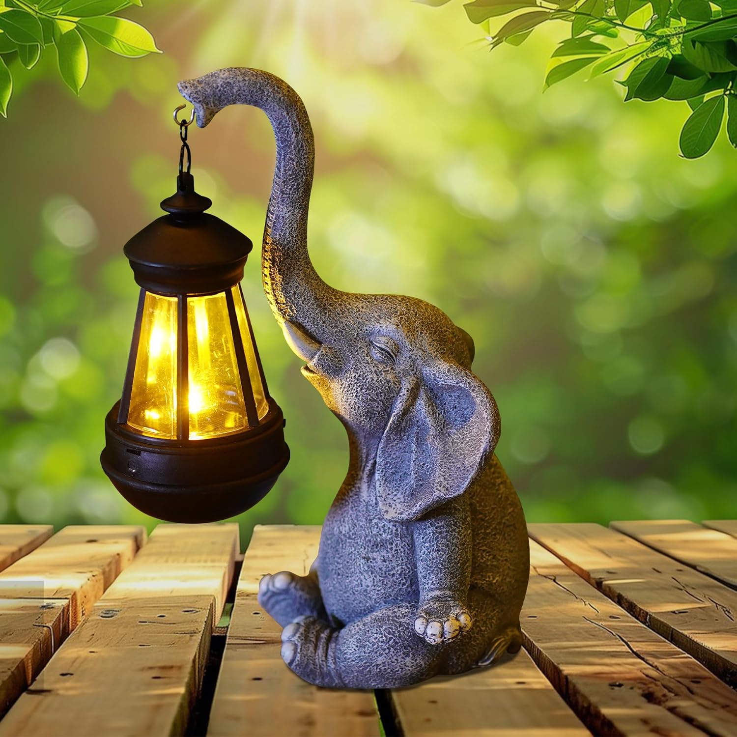 1 Buah Patung Gajah Resin deng - Smart Garden Ornaments ulasan dan harga