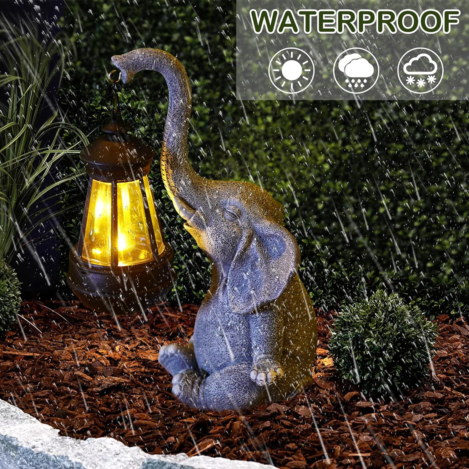 1 Buah Patung Gajah Resin deng - Smart Garden Ornaments ulasan dan harga