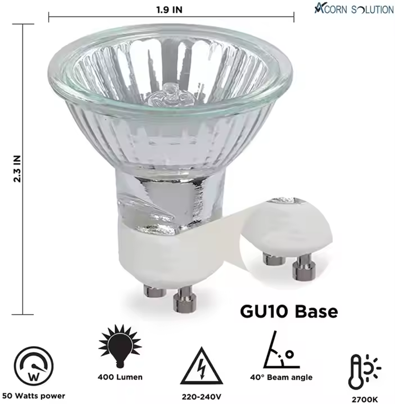 Gu10 Base Halogen cahaya kaca, - Smart Garden Umbrella ulasan dan harga
