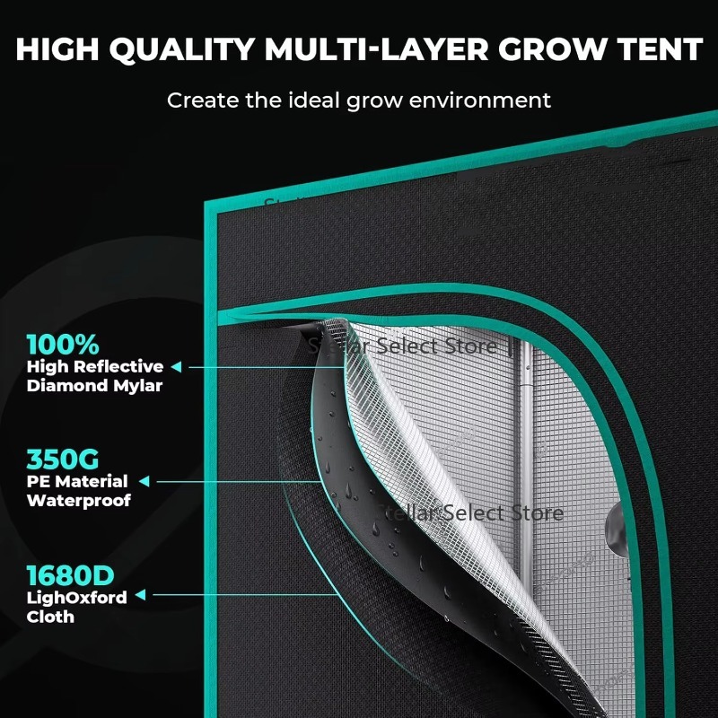 Kit Rumah Kaca Dalam Ruangan B - Grow Tent Complete Kit ulasan dan harga