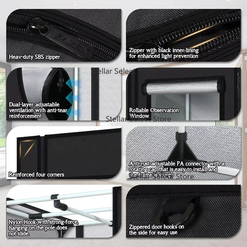 Kit Rumah Kaca Dalam Ruangan B - Grow Tent Complete Kit ulasan dan harga