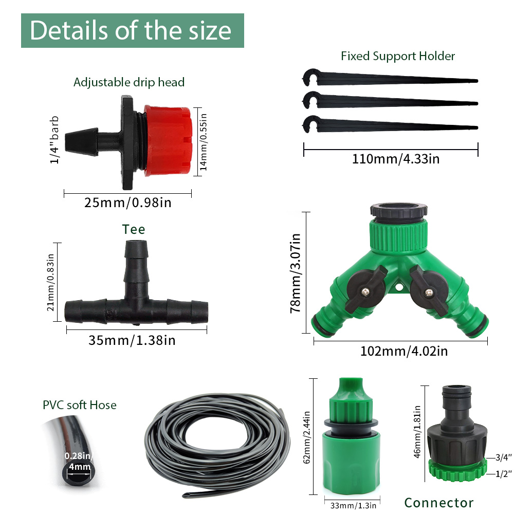 Rumah kaca 15M-30M DIY sistem  - Smart Garden Watering ulasan dan harga