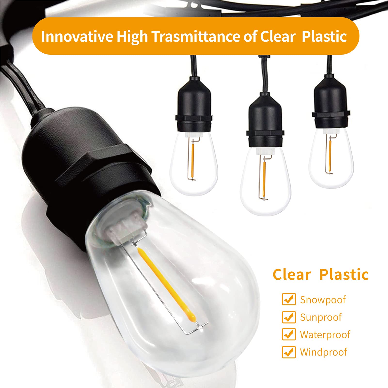 Lampu pengganti LED S14, 1W E2 - Smart Garden Umbrella ulasan dan harga