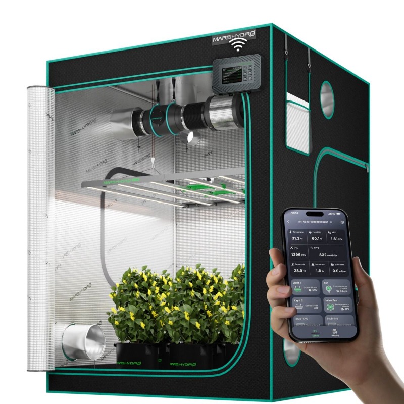 Kit Lampu Tumbuh Spektrum Penu - Grow Tent Complete Kit ulasan dan harga