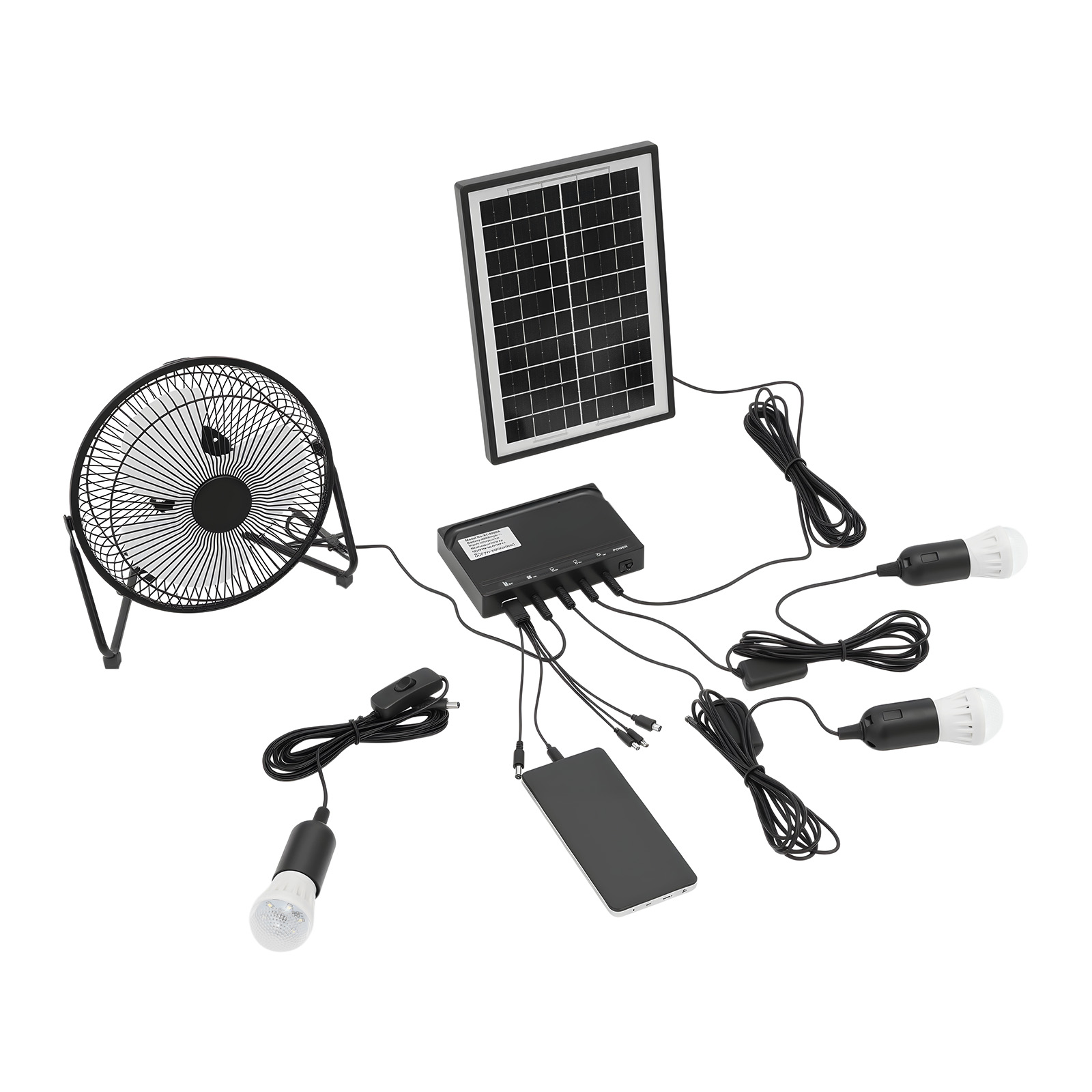 Kit Kipas dan Lampu Tenaga Sur - Smart Garden Lighting System ulasan dan harga