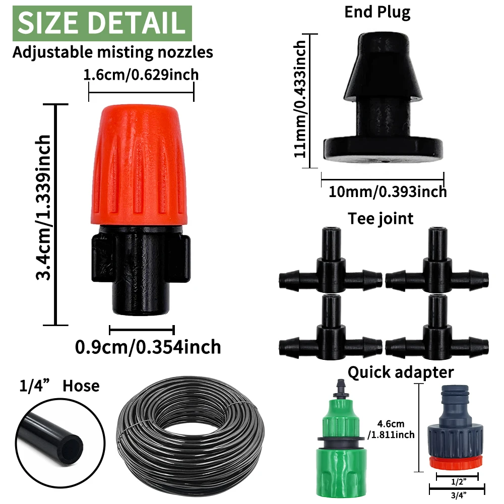 Kit Irigasi Nozzle Kabut 5M-20 - Smart Garden Auk ulasan dan harga