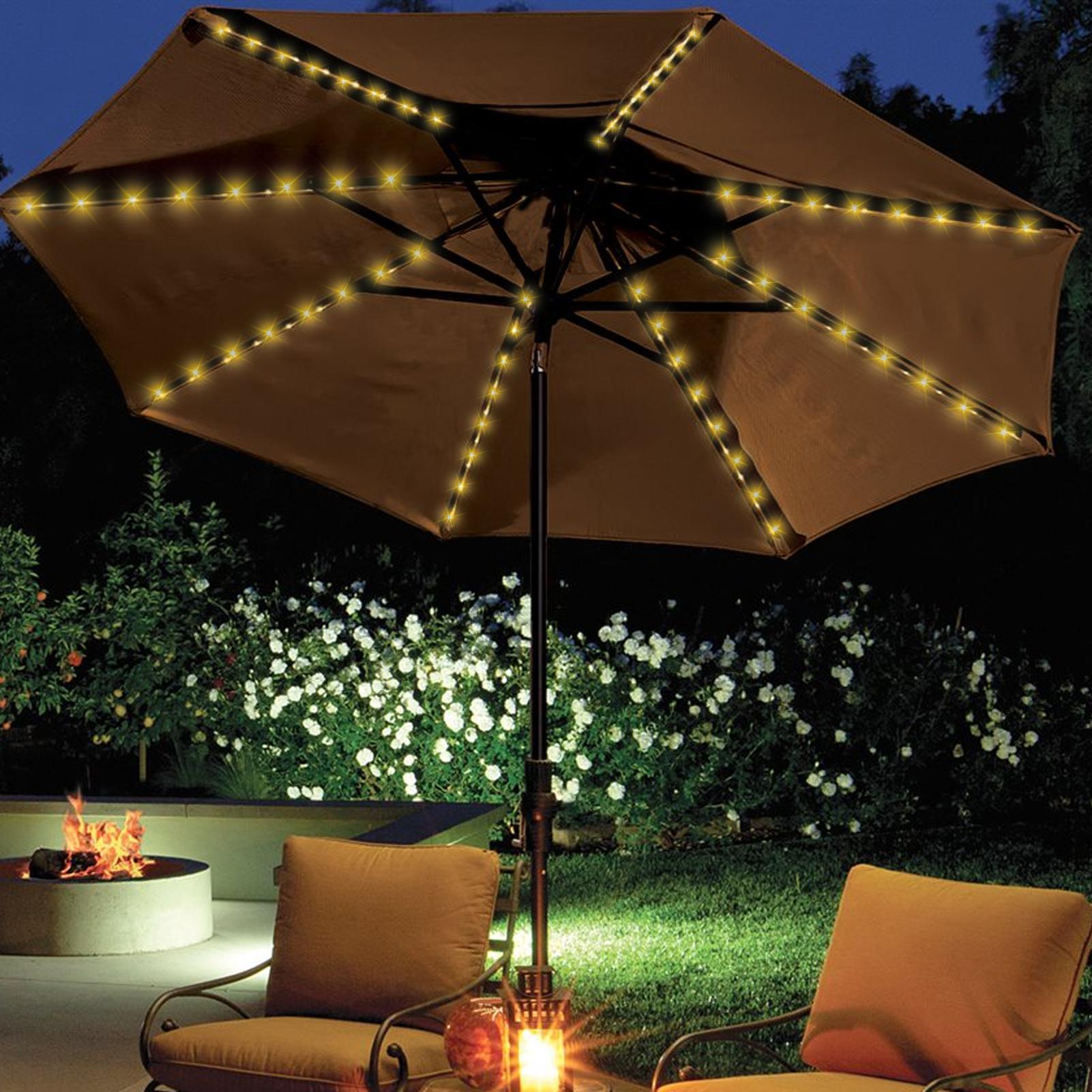 Lampu Tali Payung Surya 104 LE - Smart Garden Lighting System ulasan dan harga