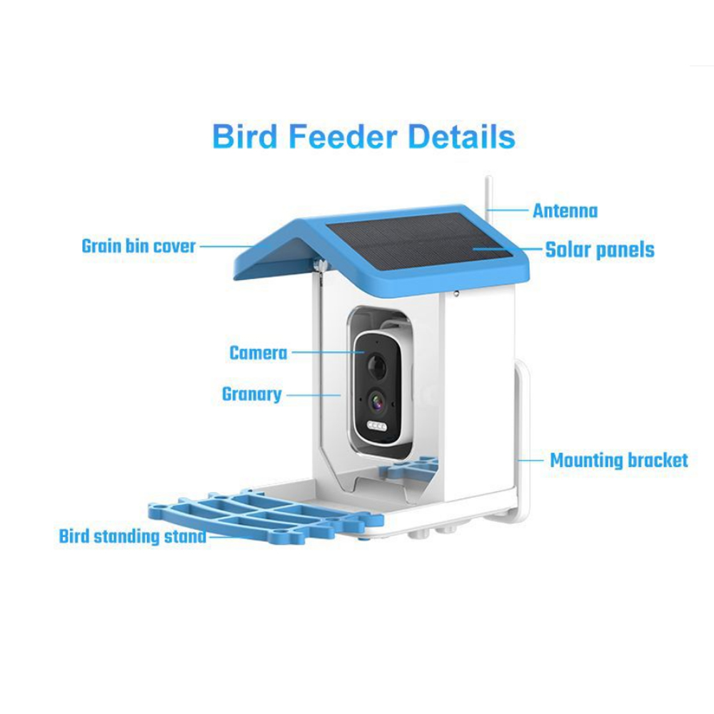 Solar 5 million Wifi dengan ka - Smart Bird Feeder Camera ulasan dan harga