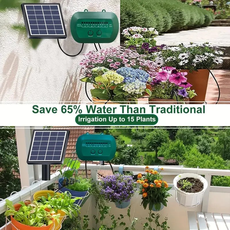 Kit irigasi cerdas tenaga sury - Smart Garden Watering ulasan dan harga