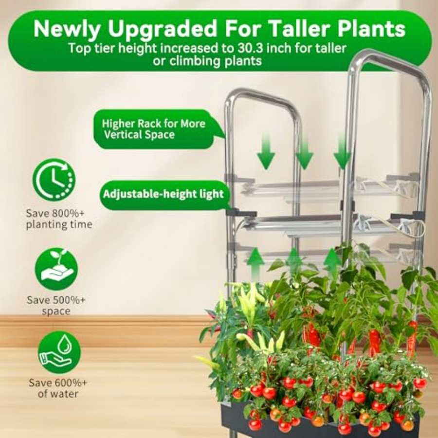 Sistem hidroponik dalam ruanga - Smart Garden Lighting System ulasan dan harga