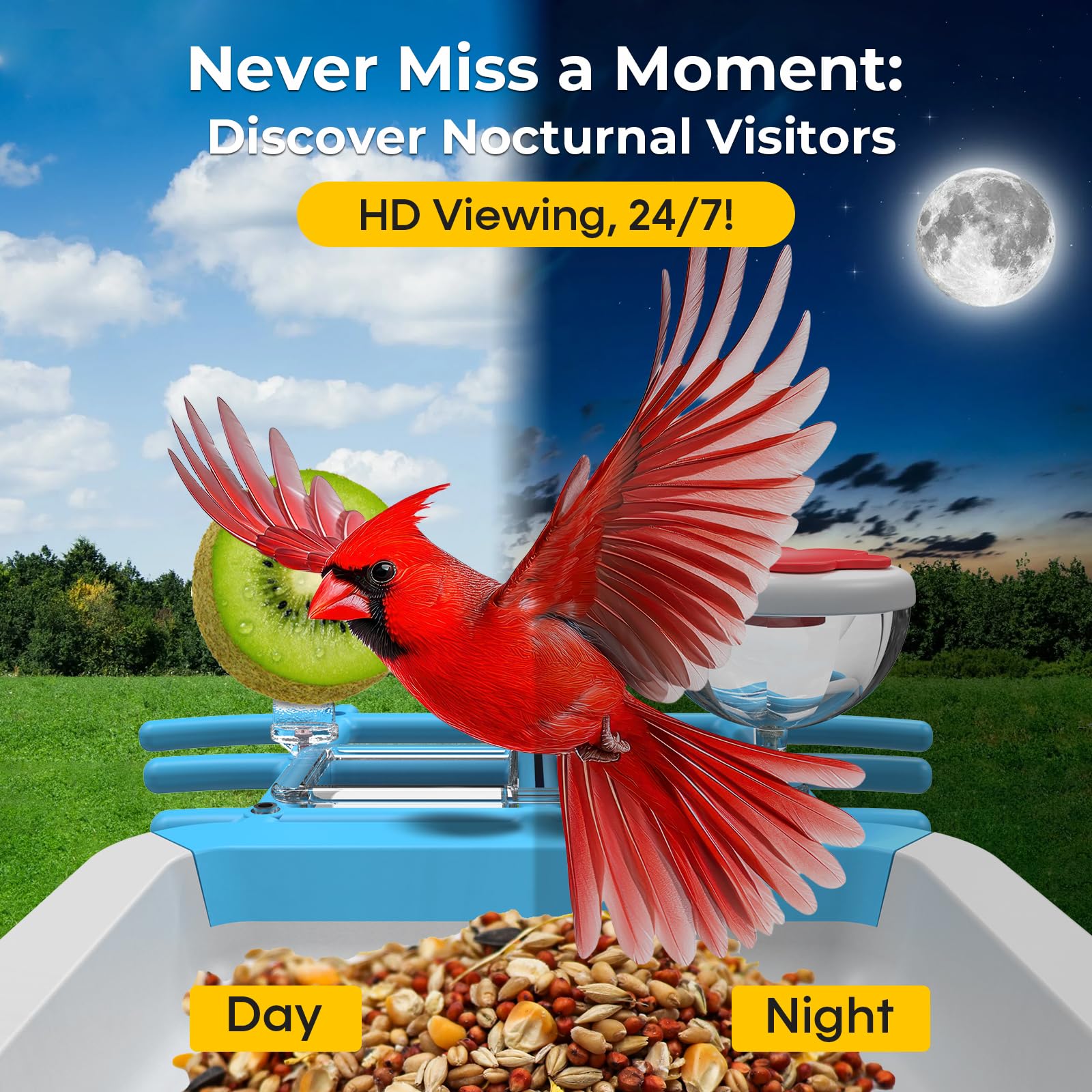 Kamera Pengumpan Burung Pintar - Smart Bird Feeder Camera ulasan dan harga