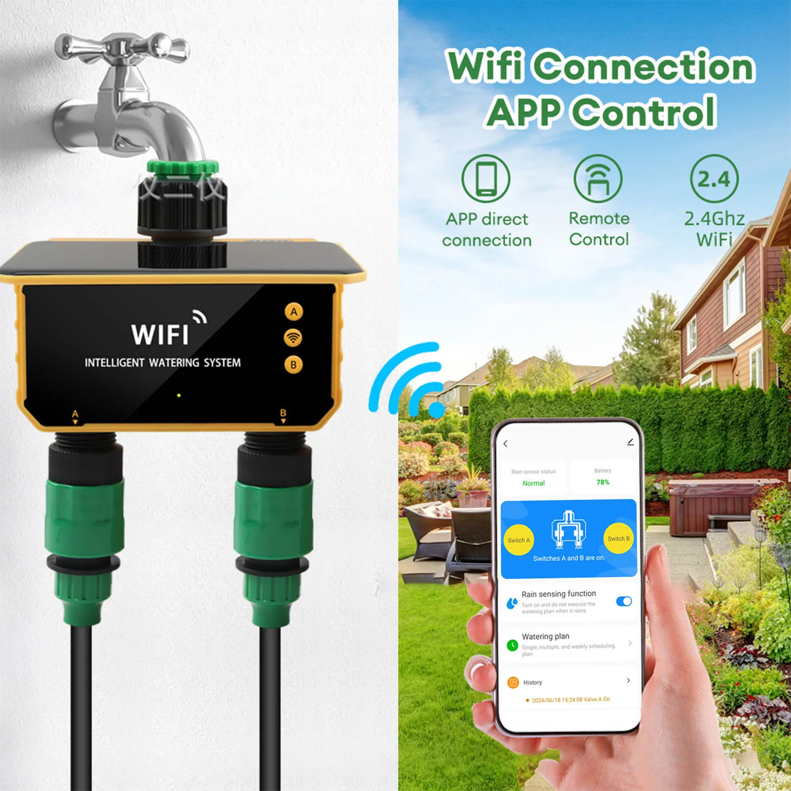 Timer Irigasi Cerdas WiFi Tena - Smart Garden Irrigation ulasan dan harga