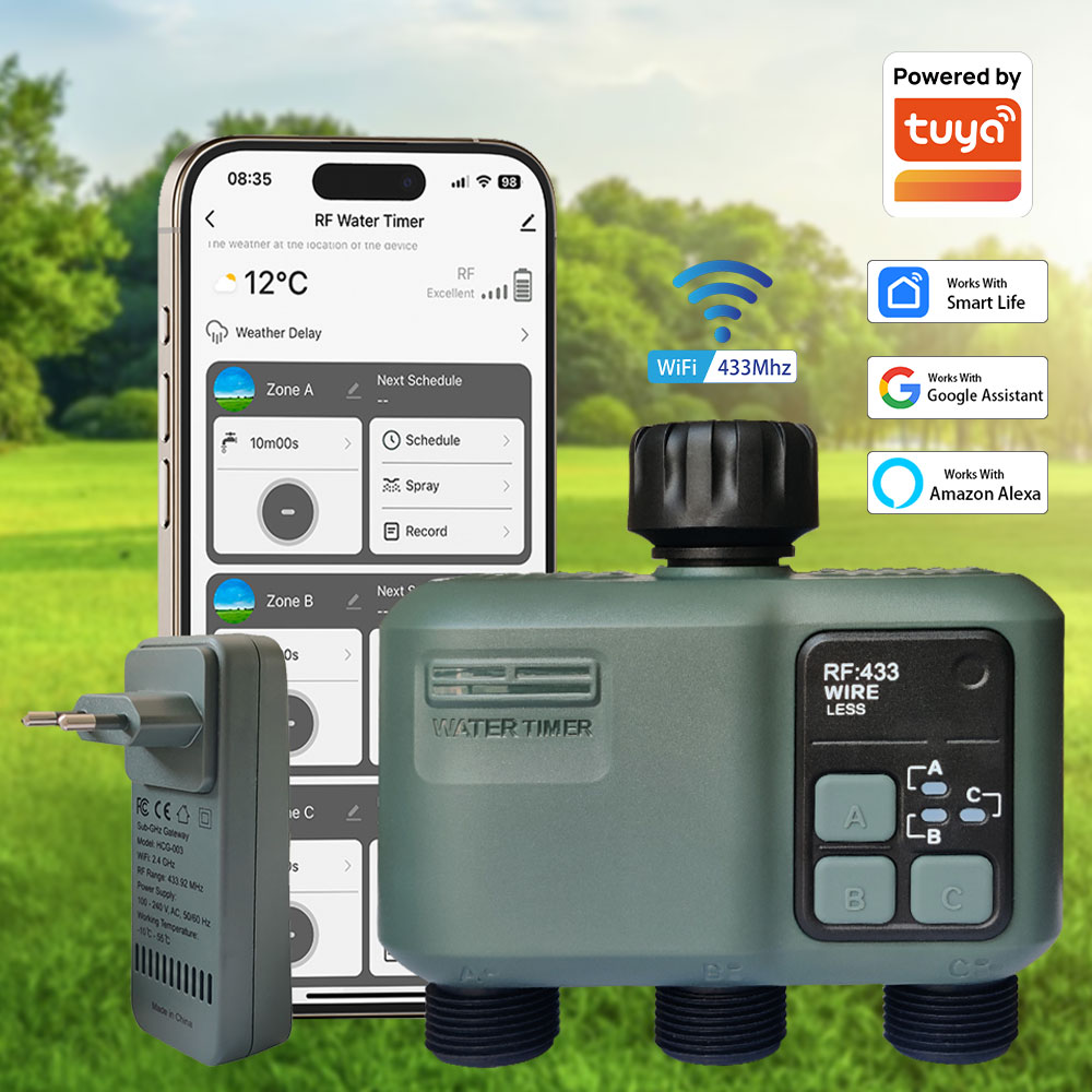 Pengatur Waktu Penyiraman Tuya - Smart Garden Irrigation ulasan dan harga
