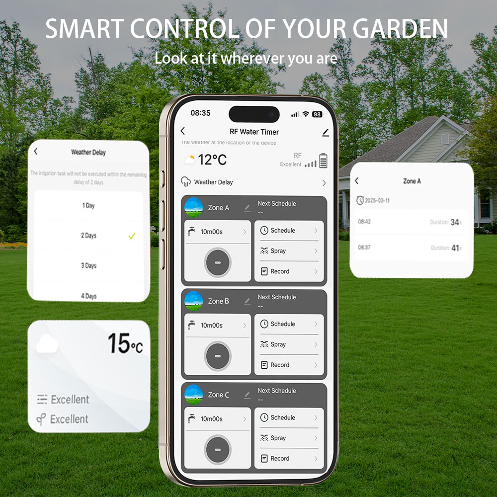 Pengatur Waktu Penyiraman Tuya - Smart Garden Irrigation ulasan dan harga