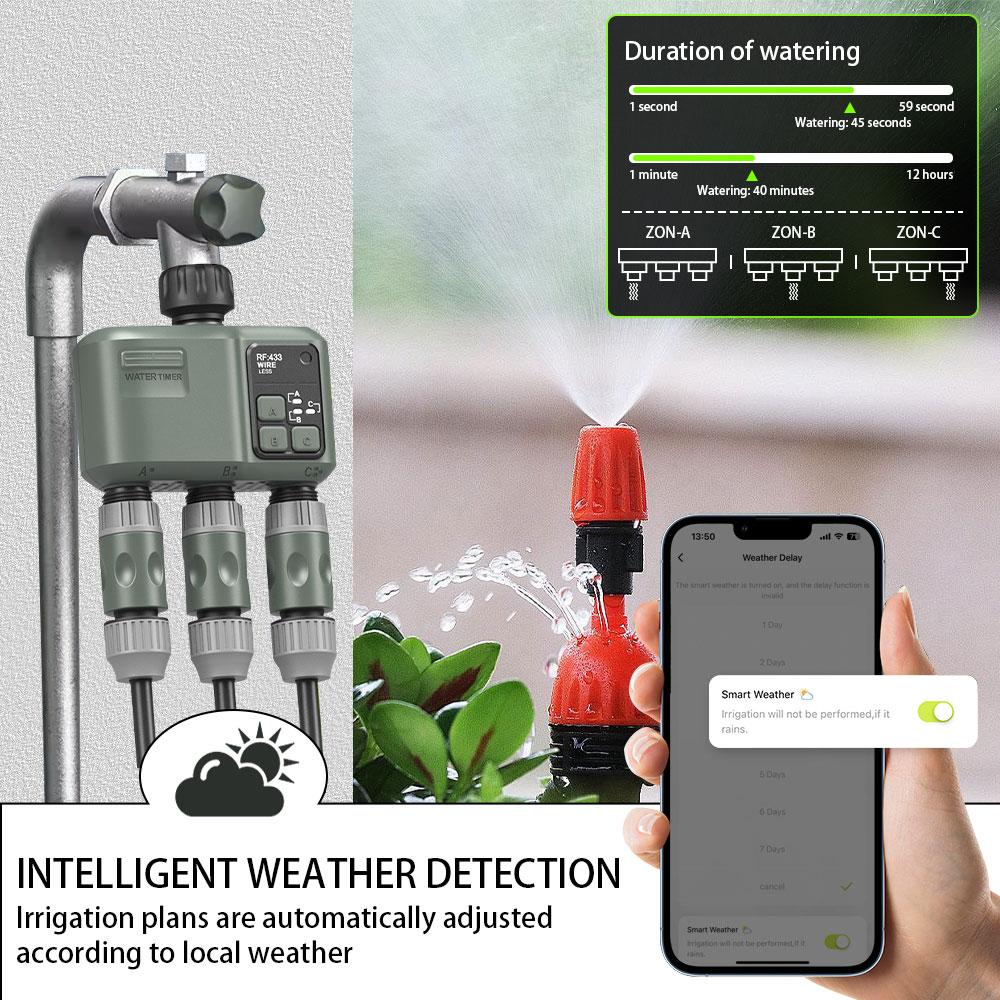Pengatur Waktu Penyiraman Tuya - Smart Garden Irrigation ulasan dan harga