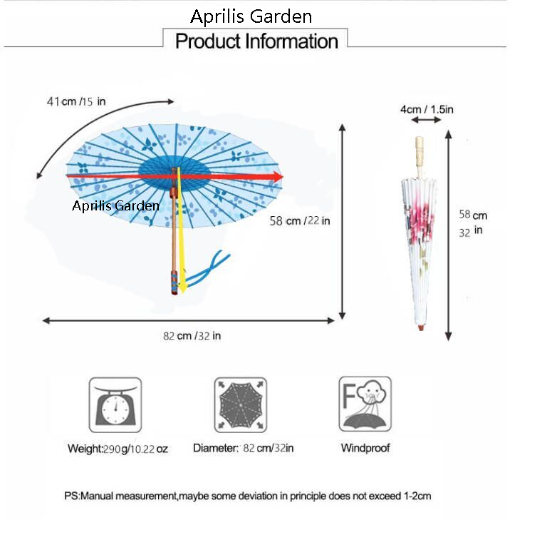 Payung dekoratif kertas minyak - Smart Garden Umbrella ulasan dan harga